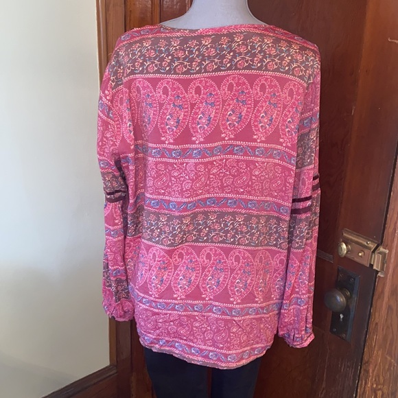 🌸St. John’s bay boho pink paisley tunic🌸 - Picture 6 of 8